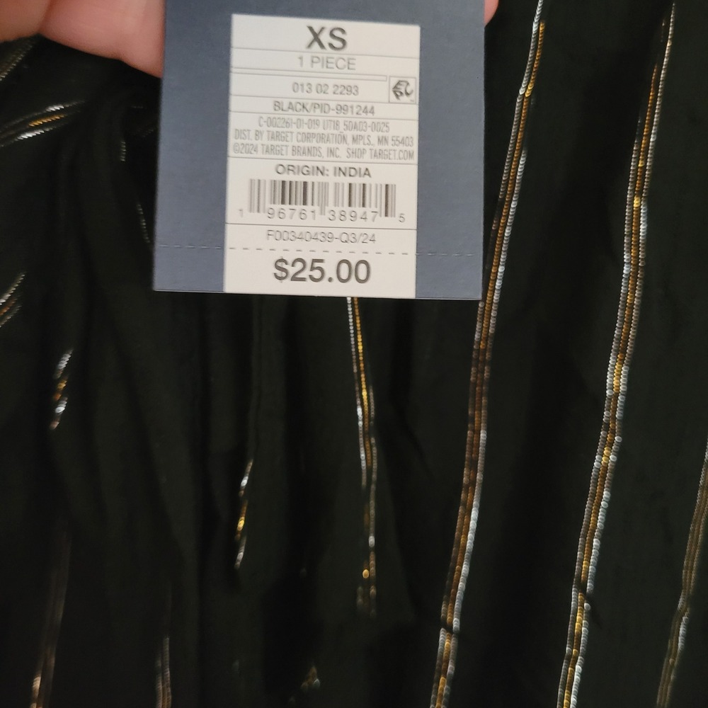 Universal Thread NWT XS Shirt Top Blouse Button-Up Professional Career Bow Tie - Picture 7 of 7